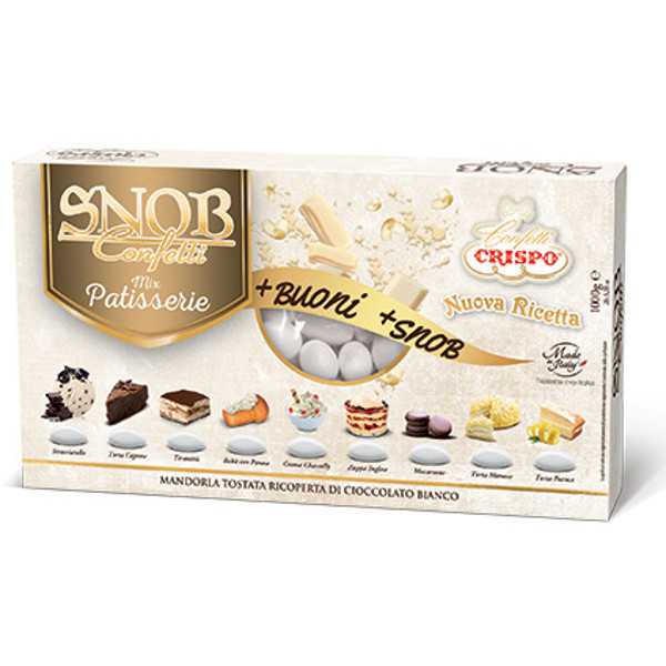 Confetti snob cioco-mandorla Bianchi gusti Mix Patisserie da 1 Kg Crispo