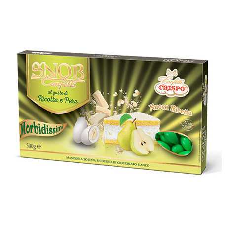 500 gr Confetti Snob Ricotta e Pera color Verde
