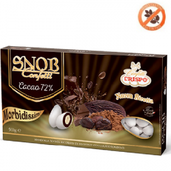 500 g Confetti Snob con Cacao al 72% bianchi di crispo