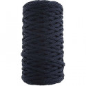 Cordino intrecciato in cotone da 2 mm per 50 m colore blu notte su rocca