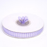 Nastro a quadretti lilla e bianco 10 mm x 25 m doppia faccia effetto tessuto vichy Nastro a quadretti lilla e bianco 10 mm x 25 m doppia faccia effetto tessuto vichy