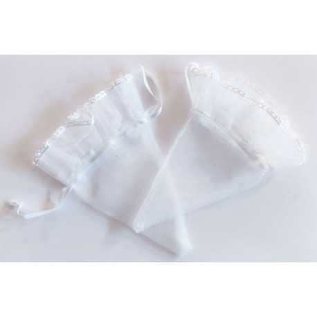 10 Coni cornucopia portaconfetti in organza bianchi 10 Coni cornucopia portaconfetti in organza bianchi
