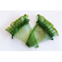 10 Coni cornucopia portaconfetti in organza verdi