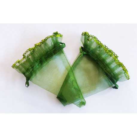 10 Coni cornucopia portaconfetti in organza verdi 10 Coni cornucopia portaconfetti in organza verdi