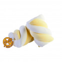 Marshmallow Treccia Bianco Giallo in busta da 1 Kg di Bulgari