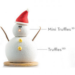 20 o 40 ml Truffles mini Silikomart stampo silicone 15 mini tartufi di ø3,2 o ø4,2 cm