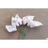 6 Fiori di Calle in pizzo merlettato macramè rosa 2 cm 6 Fiori di Calle in pizzo merlettato macramè rosa 2 cm