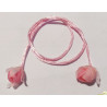 Cordino coda di topo da 3 mm x 50 cm con rose finali Rosa Cordino coda di topo da 3 mm x 50 cm con rose finali Rosa