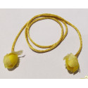 Cordino coda di topo da 3 mm x 50 cm con rose finali Giallo
