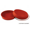 Stampo rotondo round pan in silicone varie misure, con anello di sicurezza, da Silikomart