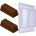 Stampo Lingotto di Cioccolato dal peso di 500 g fino a 700 g pieno in policarbonato per uso professionale