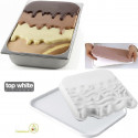 Kit Choco Gel stampi silicone per decorazione e inserti vaschette gelato variegato da Silikomart