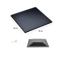 Base nera per torta o vassoio sotto-torta quadrato nero, cakeboard nero lato 20 cm