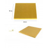Vassoio sottotorta Quadrato dorato di lato 30 cm ed alto 1 cm da Silikomart