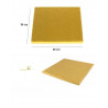 Vassoio sottotorta Quadrato dorato di lato 30 cm ed alto 1 cm da Silikomart Vassoio sottotorta Quadrato dorato di lato 30 cm ed alto 1 cm da Silikomart