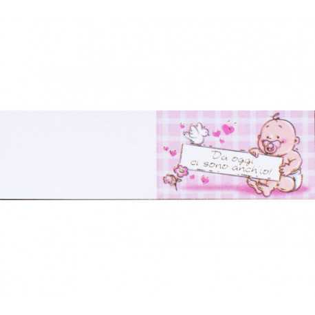 5 bigliettini per bomboniere stampabili Nascita Battesimo Tema Ciuccio Rosa 5 bigliettini per bomboniere stampabili Nascita Battesimo Tema Ciuccio Rosa