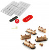 Stampo in Silicone Cylindre 30 in silicone più cutter e 12 vassoi da Silikomart Stampo in Silicone Cylindre 30 in silicone più cutter e 12 vassoi da Silikomart
