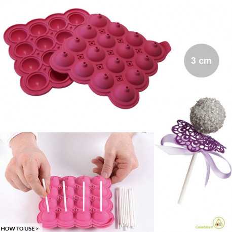 Stampo Sfera Wonder Pops in silicone da 3 cm di Silikomart Stampo Sfera Wonder Pops in silicone da 3 cm di Silikomart