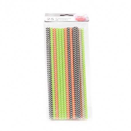 Cannucce in carta cm 20 pz 25 Cannucce in carta cm 20 pz 25