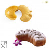 Stampo croissant lungo 23 cmin silicone da Silikomart, ideale per cornetti giganti