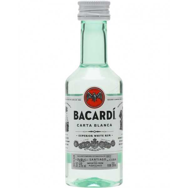 Rum Bacardi Carta Blanca Mignon cl 5