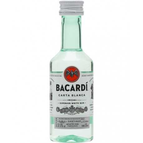 Rum Bacardi Carta Blanca Mignon cl 5