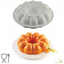 Stampo ciambella Moments diametro 16 cm, altezza 6 cm in silicone grigio da Silikomart