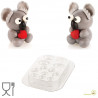 Kit koala da Silikomart: set 4 stampi termoformati per koala 3D di cioccolato di 15,5x11,6xh16 cm Kit koala da Silikomart: set 4 stampi termoformati per koala 3D di cioccolato di 15,5x11,6xh16 cm