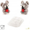 Kit koala da Silikomart: set 4 stampi termoformati per koala 3D di cioccolato di 15,5x11,6xh16 cm Kit koala da Silikomart: set 4 stampi termoformati per koala 3D di cioccolato di 15,5x11,6xh16 cm
