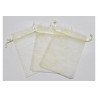 10 Sacchetti in organza per confetti Crema 10 Sacchetti in organza per confetti Crema