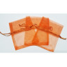 10 Sacchetti in organza per confetti Arancio