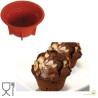Stampo muffin monoporzione grande in silicone di diametro 9 cm ed altezza 5 cm da Silikomart