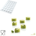 Stampo in Silicone micro Oval o Micro Ovali o Oblunghi, da 26,5 mm x 19,5 mm ed altezza 12,5 mm di Silikomart