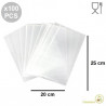 100 Buste neutre grandi larghe 20 cm lunghe 25 cm in polietilene neutro, per alimenti, ideali buste per dolci artigianali 100 Buste neutre grandi larghe 20 cm lunghe 25 cm in polietilene neutro, per alimenti, ideali buste per dolci artigianali