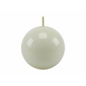 Candela a sfera 5 cm colore bianco