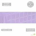 Tovaglia monouso di forma quadrata di lato 100 cm in carta damascata politenata a fondo pieno colore viola.