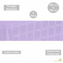 5 Tovaglie monouso quadrate 100 cm damascate politenate a fondo pieno Viola