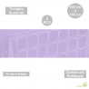 5 Tovaglie monouso di forma quadrata di lato 100 cm in carta damascata politenata a fondo pieno colore viola 5 Tovaglie monouso di forma quadrata di lato 100 cm in carta damascata politenata a fondo pieno colore viola