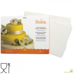 10 o 100 Fogli di ostia sottili formato A4 da 21 x 29,7 cm 6,5 g di Decora
