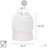 Adattatore per cornetti 3D con cappuccio salva freschezza, in plastica bianca per alimenti da Decora