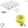 Set 2 Stampi gelato Donuts da Silikomart + 1 Vassoio + 50 bastoncini Stecco in plastica