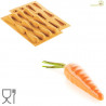 Stampo Carota 20 in Silicone giallo da Silikomart Linea Naturae Stampo Carota 20 in Silicone giallo da Silikomart Linea Naturae