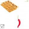 Stampo Peperoncino 13 in Silicone giallo da Silikomart Linea Naturae Stampo Peperoncino 13 in Silicone giallo da Silikomart Linea Naturae