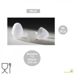 60 Barilotti per sorpresa uova di pasqua piccolo, diametro 7,5 cm x altezza 10,9 cm