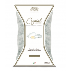 Busta Confetti Maxtris Crystal Almond Incartati Bianco 1kg