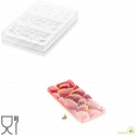 CH008 Goccia T: Stampo in Tritan per 3 Tavolette di Cioccolato con decoro a goccia da Silikomart