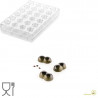 CH010 Bolla P: Stampo in Tritan per 24 Praline di Cioccolato con decoro a bolla da Silikomart CH010 Bolla P: Stampo in Tritan per 24 Praline di Cioccolato con decoro a bolla da Silikomart