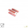 CH009 Goccia B: Stampo in Tritan per 8 Barrette di Cioccolato con decoro a goccia da Silikomart CH009 Goccia B: Stampo in Tritan per 8 Barrette di Cioccolato con decoro a goccia da Silikomart