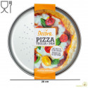 Teglia Forata per Pizza Focaccia diametro 28 cm altezza 1,8 cm in acciaio antiaderente da Decora