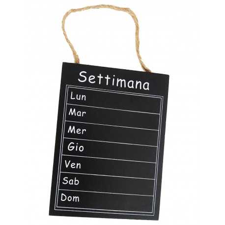 Lavagnetta Settimana appendibile cm 11x15 Lavagnetta Settimana appendibile cm 11x15